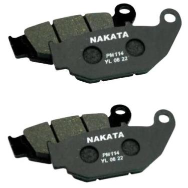 Imagem de 2 Pastilhas Freio Traseiras Nakata Honda XRE 190 2016 A 2023