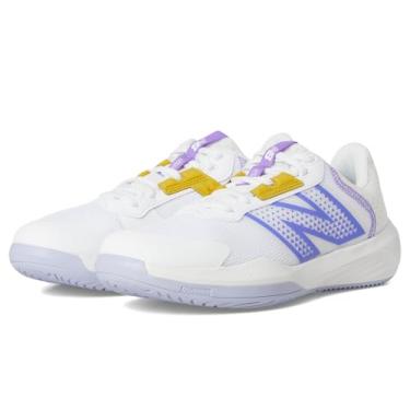Imagem de New Balance Tênis feminino 696v6, Branco/Daybreak, 34