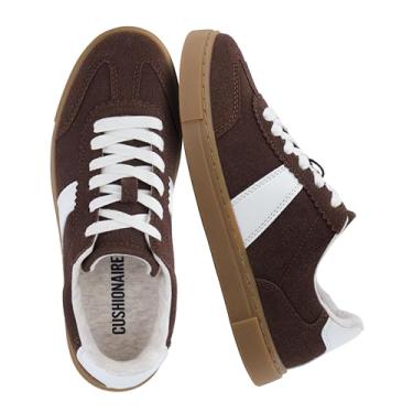 Imagem de CUSHIONAIRE Tênis feminino Balance com cadarço + espuma confortável, larguras disponíveis, Marrom, 36