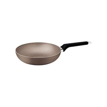 Imagem de Frigideira Funda Tramontina Milazzo 24cm Alumínio Antiaderente Starflon Max Soft-touch Amêndoa