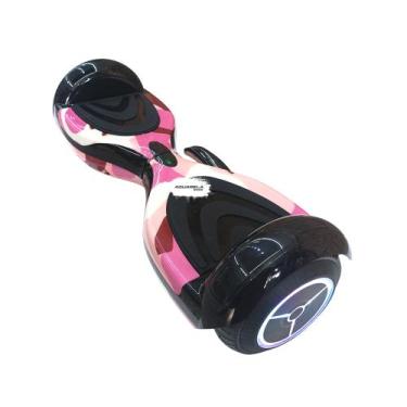Imagem de Hoverboard Skate Elétrico Led Bluetooth Rosa Galáxia - HNQ, Rosa camuf