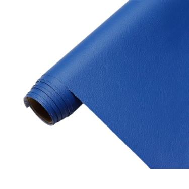 Imagem de Tecido de couro sintético de textura de lichia, folhas de couro sintético de cor sólida 99,4 x 150 cm, rolo de couro sintético macio, perfeito para artesanato, bolsas, carteiras, joias, brincos, arcos