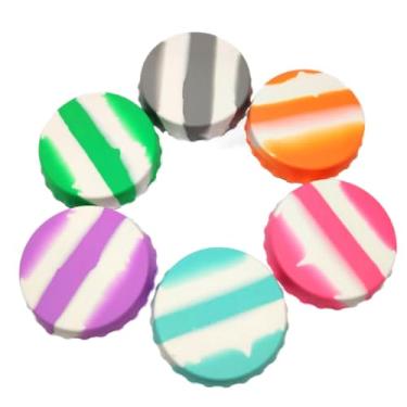 Imagem de Pacote com 6 capas reutilizáveis de silicone para latas de refrigerante – tampas de latas multicoloridas para cerveja, suco, bebidas, tamanho padrão, pode economizar/rolha e protetor para frescor