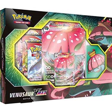 Imagem de Pokémon Caixa de Cartas Colecionáveis VMAX Venusaur - 65 Cartas Gigantamax Venusaur ou Blastoise