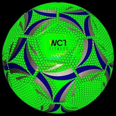 Imagem de Bola Futebol Verde Florescente Neon Esporte Treinamento Criança Adulto – WCT Fitness