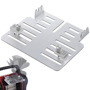 Imagem de Dreyoo Suporte de ventilador de fogão a lenha atualizado, compatível com Mr. Heater Buddy MH9BX, MH12HB, MH18B, acessórios montados em ventilador de fogão movido a calor, suporte de liga de alumínio