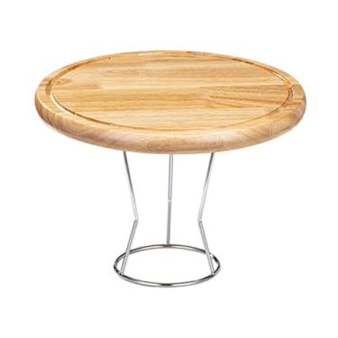 Imagem de MotiveTech Suporte para bandeja de pizza, pedestal para descanso de pizza, prato para servir comida, mesa para exibição de tortas, 12 Inch