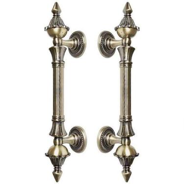 Imagem de Puxador Duplo Rústico 260mm Bronze Antigo Máxima Metais - Maximametais