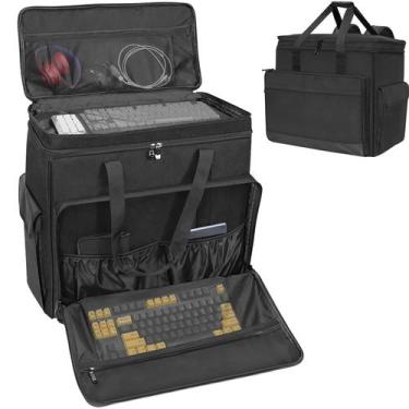 Imagem de Bolsa de transporte XIDIHF de dupla camada para PC Tower preta