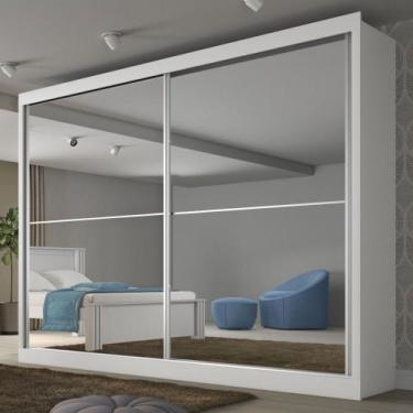 Imagem de Guarda-Roupa Casal Verona Plus 2 Portas 4 Gavetas Com Espelho 100% Mdf