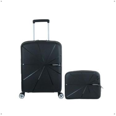 Imagem de Kit Mala de viagem Bordo Expansível e Frasqueira Cadeado TSA - AMERICA