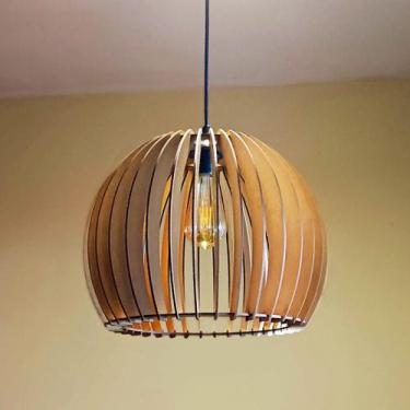 Imagem de Luminária Teto tipo Pendente em MDF UNIVERSO Completa - - LENOBRE, Mdf