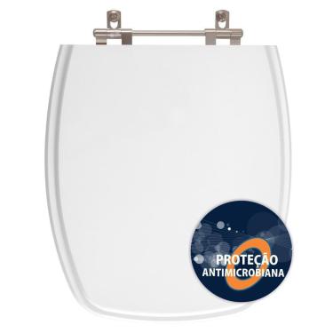 Imagem de Assento Sanitario Poliester Antibacteriano Stylus Branco Para Vaso Celite