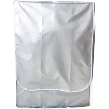 Imagem de Capa Para Máquina De Lavar Roupa 2 Peças Protetor De Capa Para Máquina De Lavar Prata Protetor De Carga Frontal Para Lavanderia E Secadora Proteção De Protet, Silver, S-60x50x85cm