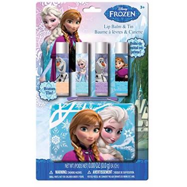 Imagem de Protetor labial Frozen com lata colecionável, ponche de frutas/framboesa, 5 unidades