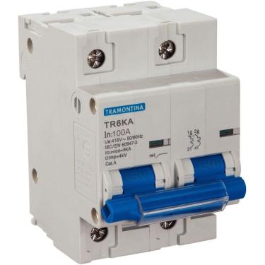 Imagem de Disjuntor Tr6ka 2 P 100 A Curva C Tramontina Tramontina