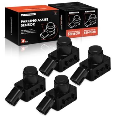 Imagem de A-Premium Sensor de assistência de estacionamento adequado para Toyota RAV4 2019-2023 Highlander 2020-2023, preto, dianteiro e traseiro, um conjunto de 4