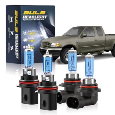 Imagem de KINGSOFE Combo de lâmpadas de halogêneo atualizado para Ford Ranger 1998 1999 2000 2001-2011, Ford F150 1997-2003, 9007 lâmpada de farol alto e baixo + 9006/9145 faróis de neblina, 6000K branco, 4