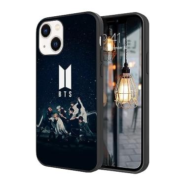 Imagem de WWDIYHOUSE Capa compatível com iPhone 13, capa à prova de choque de TPU macio com design exclusivo e legal para homens/mulheres/meninos/meninos (Fashion-BTS-15)