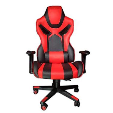 Imagem de Cadeira de escritório para jogos, cadeira de computador, cadeira de escritório ergonômica, cadeira de jogo com encosto alto com apoio lombar, cadeira de jogos, estilo corrida, cadeira de computador