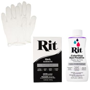Imagem de Rit Dye Powder com conjunto de fixadores ColorStay – Kit tudo em um com luvas para reduzir o sangramento de cor