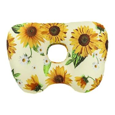 Imagem de Ｂｅｓｇａ Almofada para piercing de orelha, suporte para orelhas furadas, almofada protetora de orelha ergonômica e portátil, Amarelo