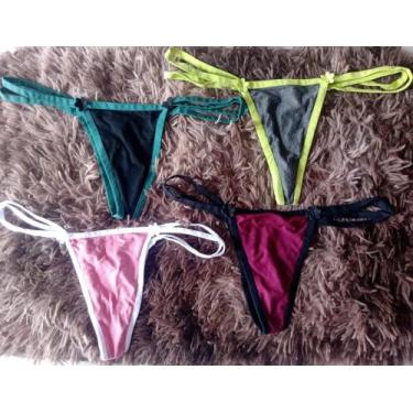 Imagem de kit 12 calcinha popular de algodão fio lateral, Conforto e Sensualidad