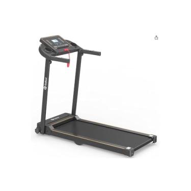 Imagem de Esteira Ergométrica Elétrica Residencial, 1.5hp, Velocidade Ajustável 1-10 KPH, 12 Programas, Suporta até 110kg, Dobrável, Preta, 128x67x115cm