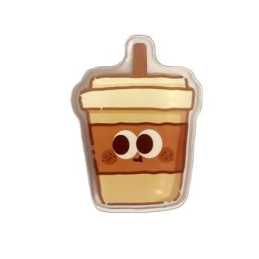 Imagem de Pasta de pão de abacaxi - pasta de documentos com tema de comida fofa para organização de escritório, suporte de arquivo criativo para escola e local de trabalho (chá de leite)