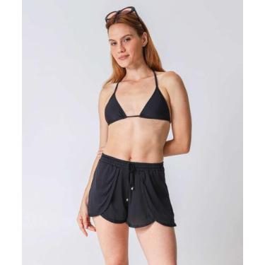 Imagem de Short Saída De Praia Feminino Amarração Marisa Preto-81014, Preto, P