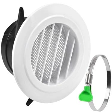 Imagem de LEONTOOL Kit de ventilação Soffit de 10 cm com braçadeira de mangueira verde, tampa de ventilação redonda com tela de insetos embutida, difusor de teto ABS para exaustor, banheiro, escritório, sistema