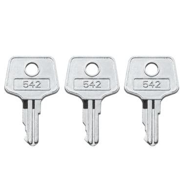 Imagem de (3) Chaves tipo 235/243/435/542 para gaveta de dinheiro APG Vasario, serve para HP, NCR, MICROS, Vivonet Till (542)