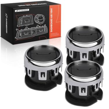 Imagem de A-Premium 3 peças de duto de ventilação de ar condicionado para painel compatível com Ford Mustang 2015-2022, centro frontal, preto, cromado