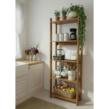 Imagem de Estante Organizadora Livreiro Estilo Industrial Prateleira para Decoração Ambientes Sala Quarto Cozinha Escritorio Livros Bolsas Sapatos - NATURE