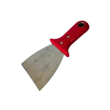 Imagem de Espátula Cortador Raspador Para Pizza E Massas Em Inox Vermelha - Pont