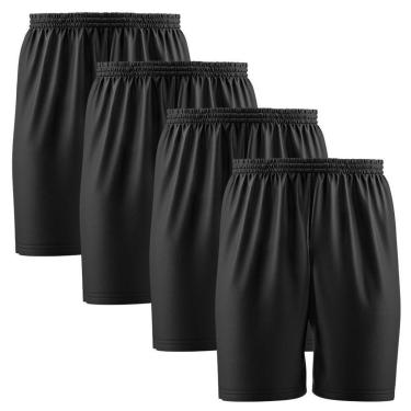 Imagem de Kit 4 Calção Short Futebol Basquete Vôlei Bermuda Dry Treino Academia-Masculino