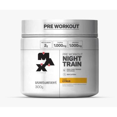 Imagem de Pre Treino Noturno Night Train Sabor Citrus 300g Max Titanium-Unissex