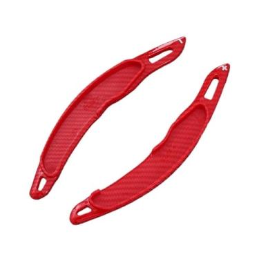Imagem de Extensor de alavanca de câmbio para volante, compatível com Eclipse e Lancer.(Carbon Fiber red)