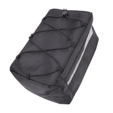Imagem de Fafeicy Bolsa para Rack Traseiro de Bicicleta, 30x18x14cm 1680D Oxford Bolsa para Porta-malas de Bicicleta Com Faixa Reflexiva, para Armazenamento de Ciclismo