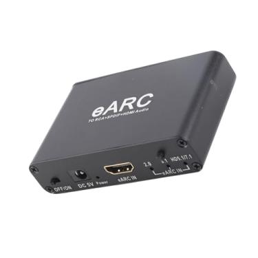 Imagem de Dpofirs Adaptador de Som HiFi 3,5 Mm EARC ARC Transmite Som de TVs EARC para Amplificador de Alto-falante HDTV Prata