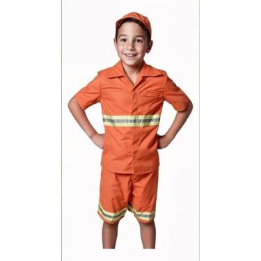 Imagem de Fantasia Infantil Profissões Bombeiro , Policial, Gari - SGB MODAS, Ga