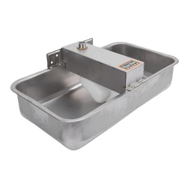 Imagem de Tnfeeon Fonte de água para Cães, Dispensador Automático de água, Aço Inoxidável, Alimentador de Tigela de para Animais de Estimação, para Cães, Gatos e Gado