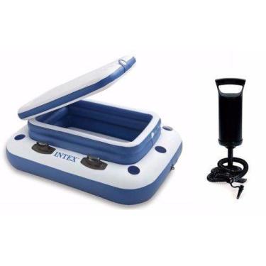 Imagem de Bar Cooler Flutuante Intex Família Grande 72 Latas 58821 + Bomba de In