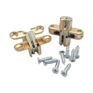 Imagem de Dobradiças Invisíveis Para Portas 4Pcs/6PCS Instalação De Embutir Para