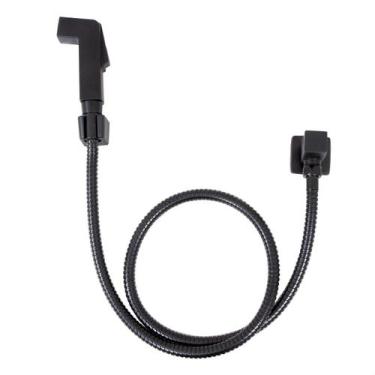 Imagem de Ducha Higiênica Quadrada Com Registro Em Metal Black Matte - Roddex