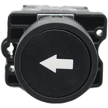 Imagem de AXTI Botão Start Stop de 22 mm com o símbolo de seta XB2 botão de interruptor de toque plano botão momentâneo botões de pressão (cor: verde) (cor: seta preta)