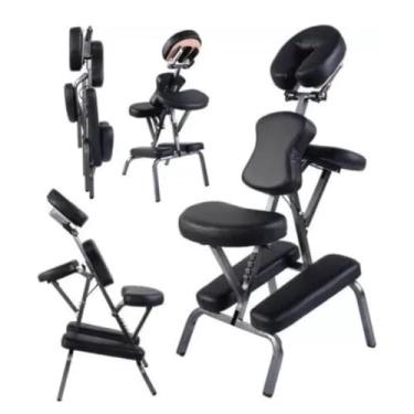 Imagem de Cadeira Portátil para Quick Massage Dobrável, Leve e Ajustável Massoterapeutas, Fisioterapia, Estética e Shiatsu