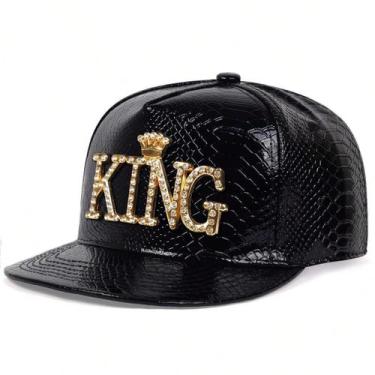 Imagem de Boné de Beisebol Ajustável Unissex King - Estilo Hip Hop - Proteção So