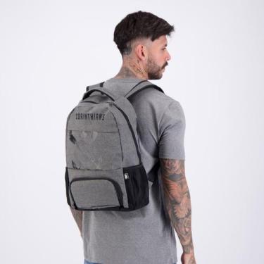 Imagem de Mochila Corinthians Cinza e Preta - Xeryus, Único