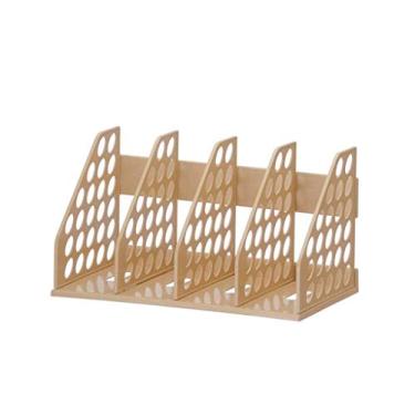 Imagem de Porta-livros multifuncional de grande capacidade, porta-arquivos organizador de mesa (cor: D) (D)